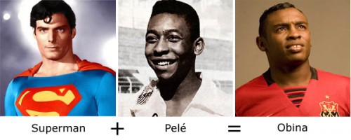 Superman + Pelé = Obina Superman + Pelé = Obina