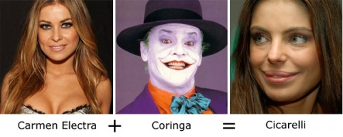 Carmen Electra + Coringa = Cicarelli Carmen Electra + Coringa = Cicarelli